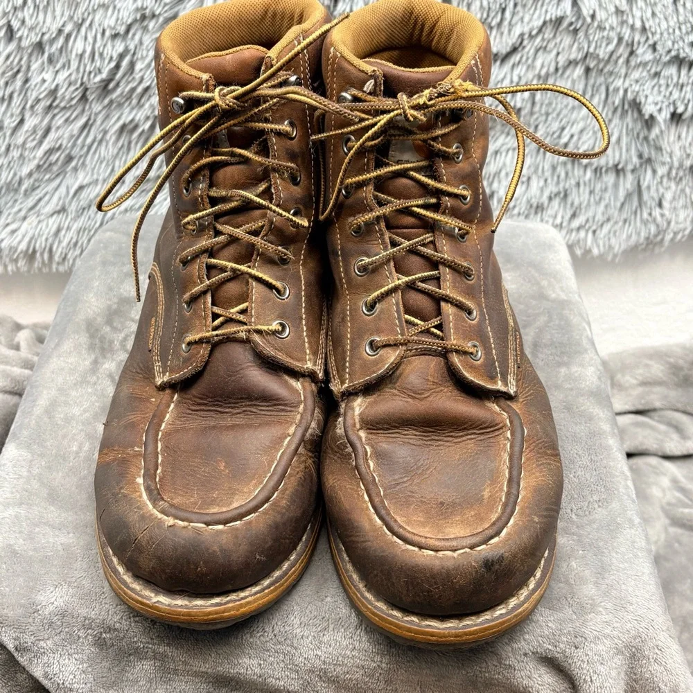 Carhartt Boots Mens 13 Traditional Welt Waterproof 6 inch Moc Toe Work CMW6197